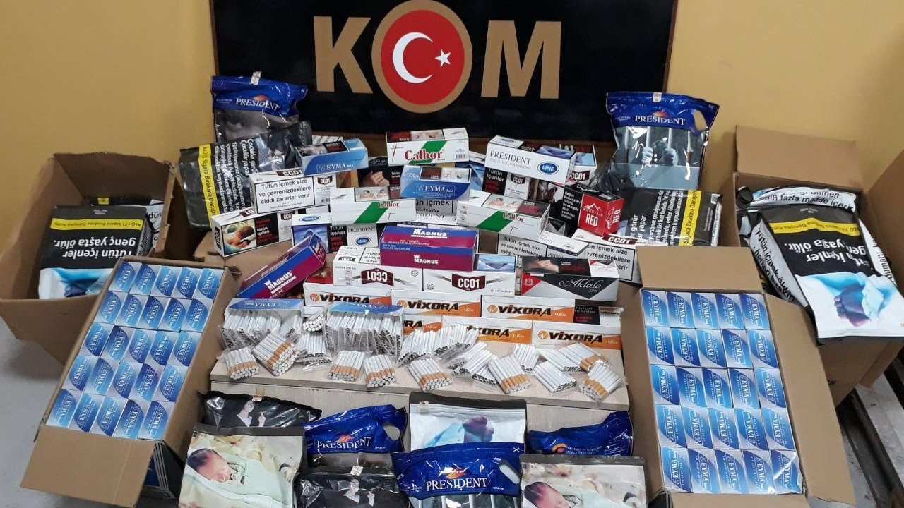 15 kişi tutuklandı, 67 paket kaçak tütün ele geçirildi