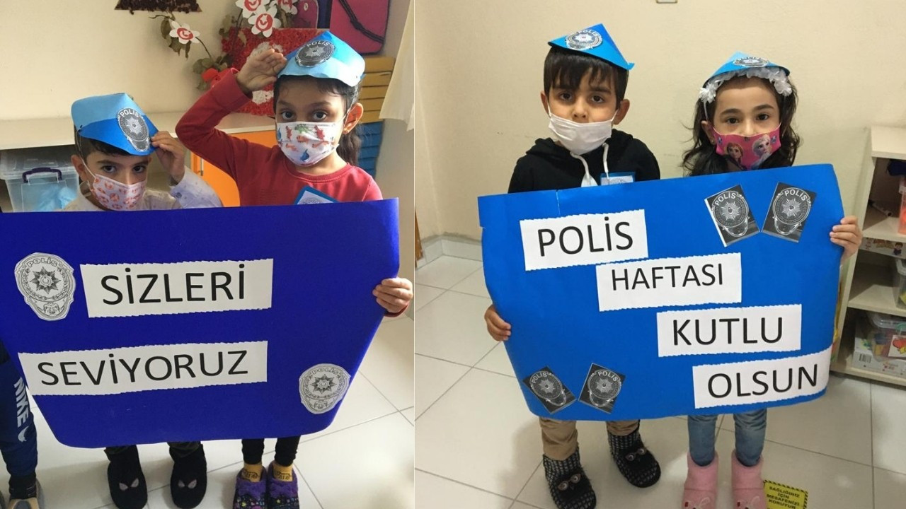 Minik öğrencilerden anlamlı kutlama