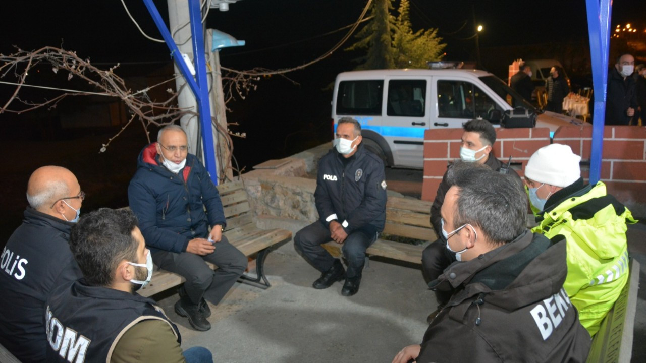 Emniyet Müdürü Kaya, polislerle sahur yaptı