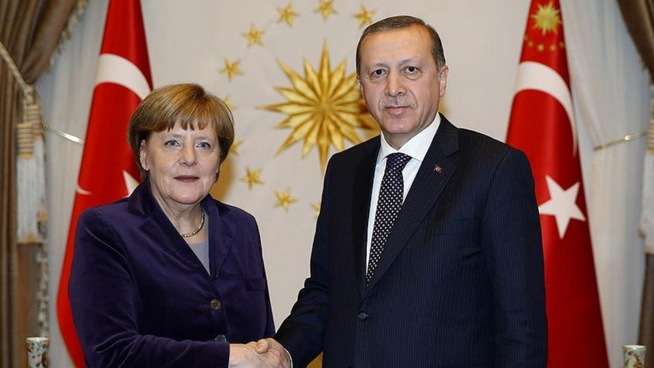 Cumhurbaşkanı Erdoğan, Almanya Başbakanı Merkel İle Görüştü