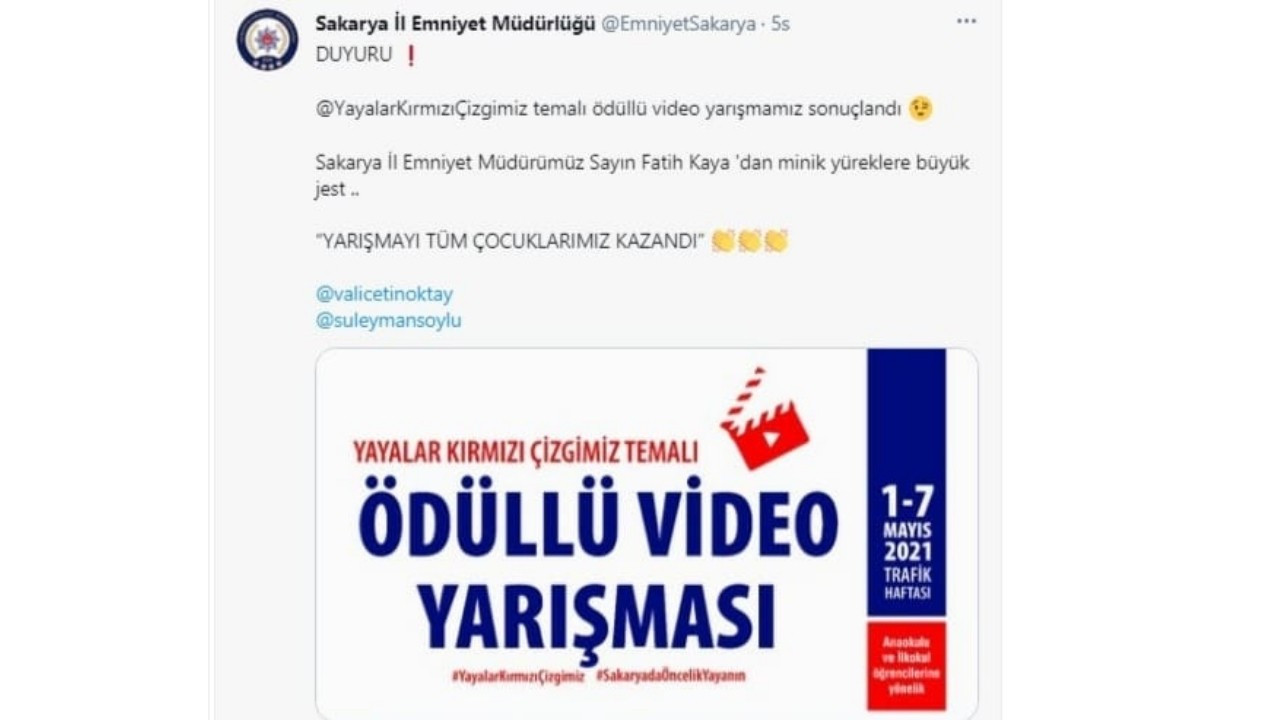 O Yarışmayı Tüm Çocuklar Kazandı