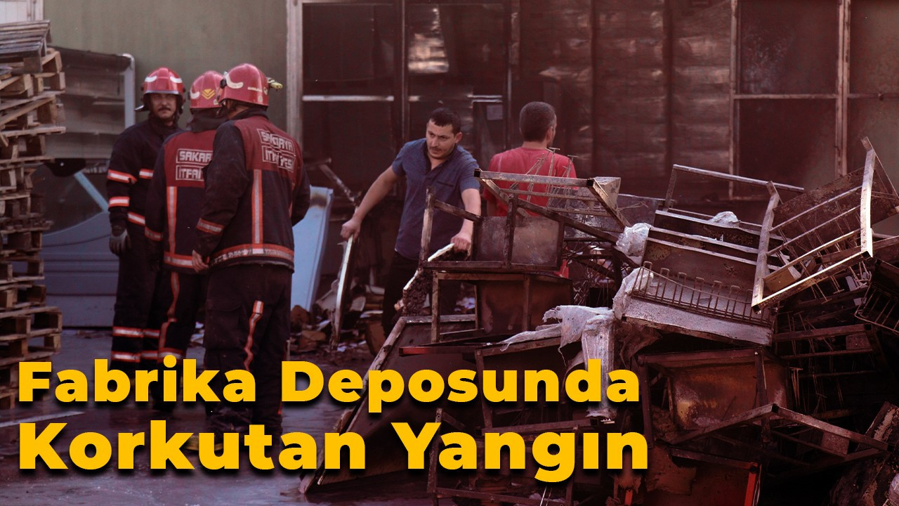 Fabrika deposunda korkutan yangın!