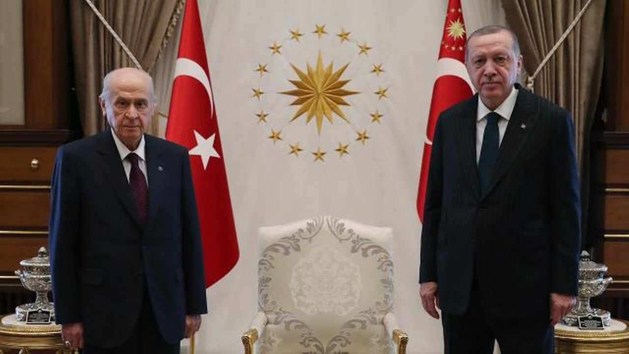 Cumhurbaşkanı Erdoğan, Bahçeli'yi kabul etti