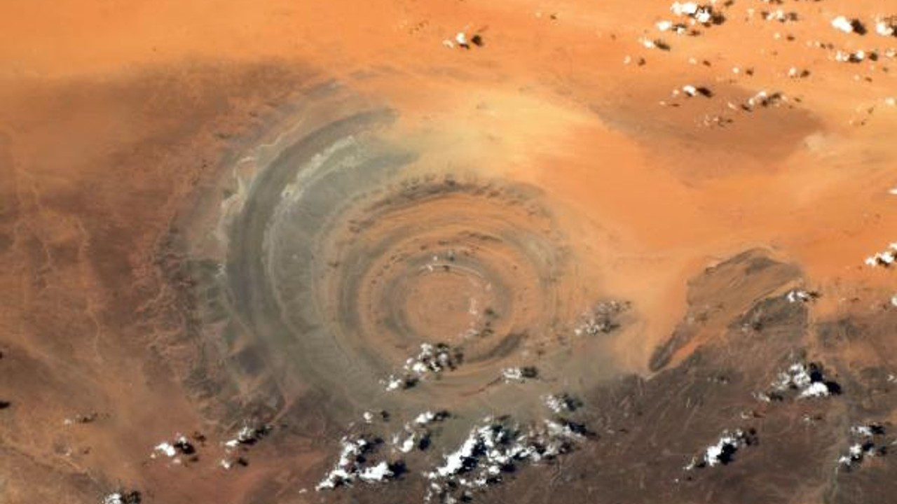 Fransız astronot Pesquet, uzaydan Sahra Çölü’nün fotoğrafını paylaştı