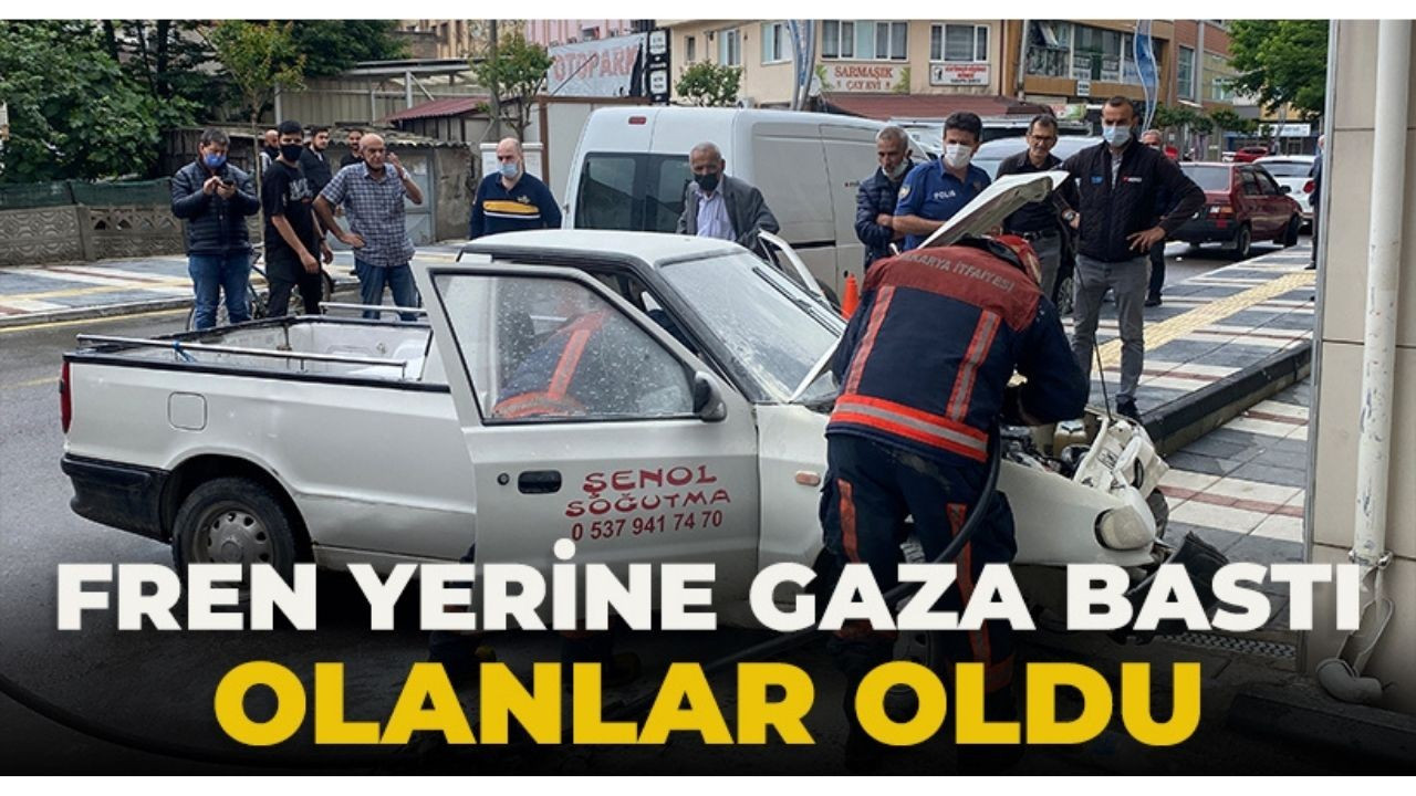 Fren yerine gaza basınca olanlar oldu