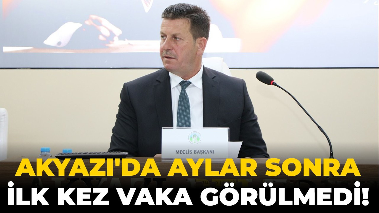 Akyazı'da aylar sonra ilk kez vaka görülmedi!