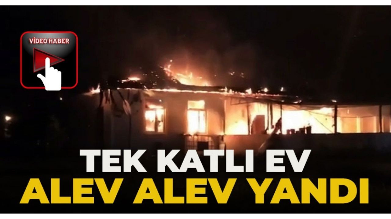 Tek katlı ev alevlere teslim oldu