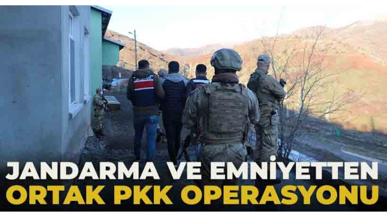 Jandarma ve Emniyetten PKK'ya ortak operasyon