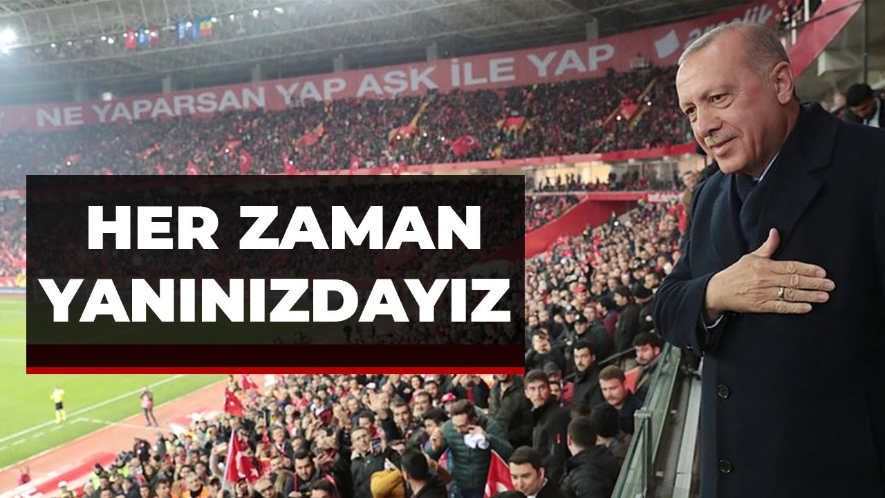 Cumhurbaşkanı Erdoğan’dan A Milli Futbol Takımı'na destek