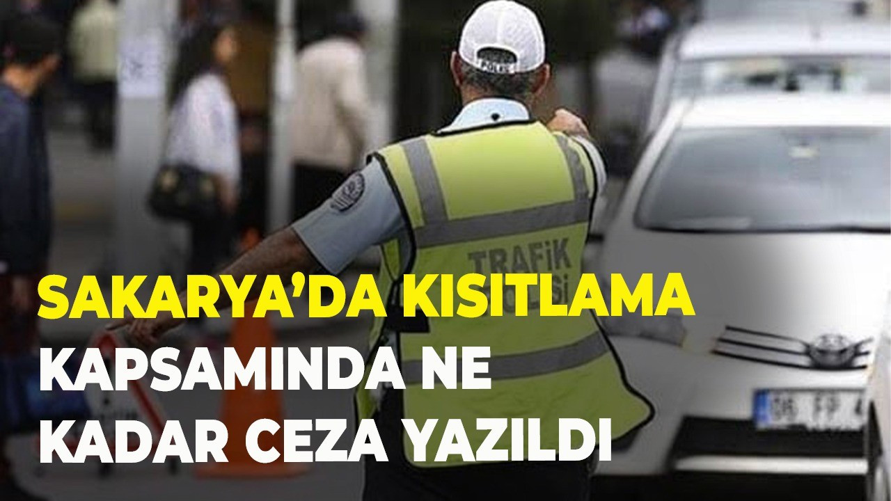 Sakarya’da Kısıtlama Kapsamında Ne Kadar Ceza Yazıldı?