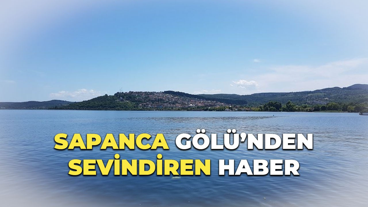 Sapanca gölünden sevindiren haber