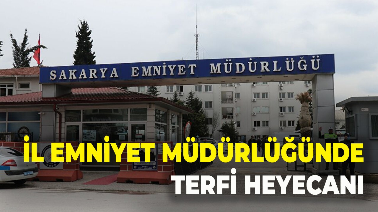 İl Emniyet Müdürlüğünde terfi heyecanı