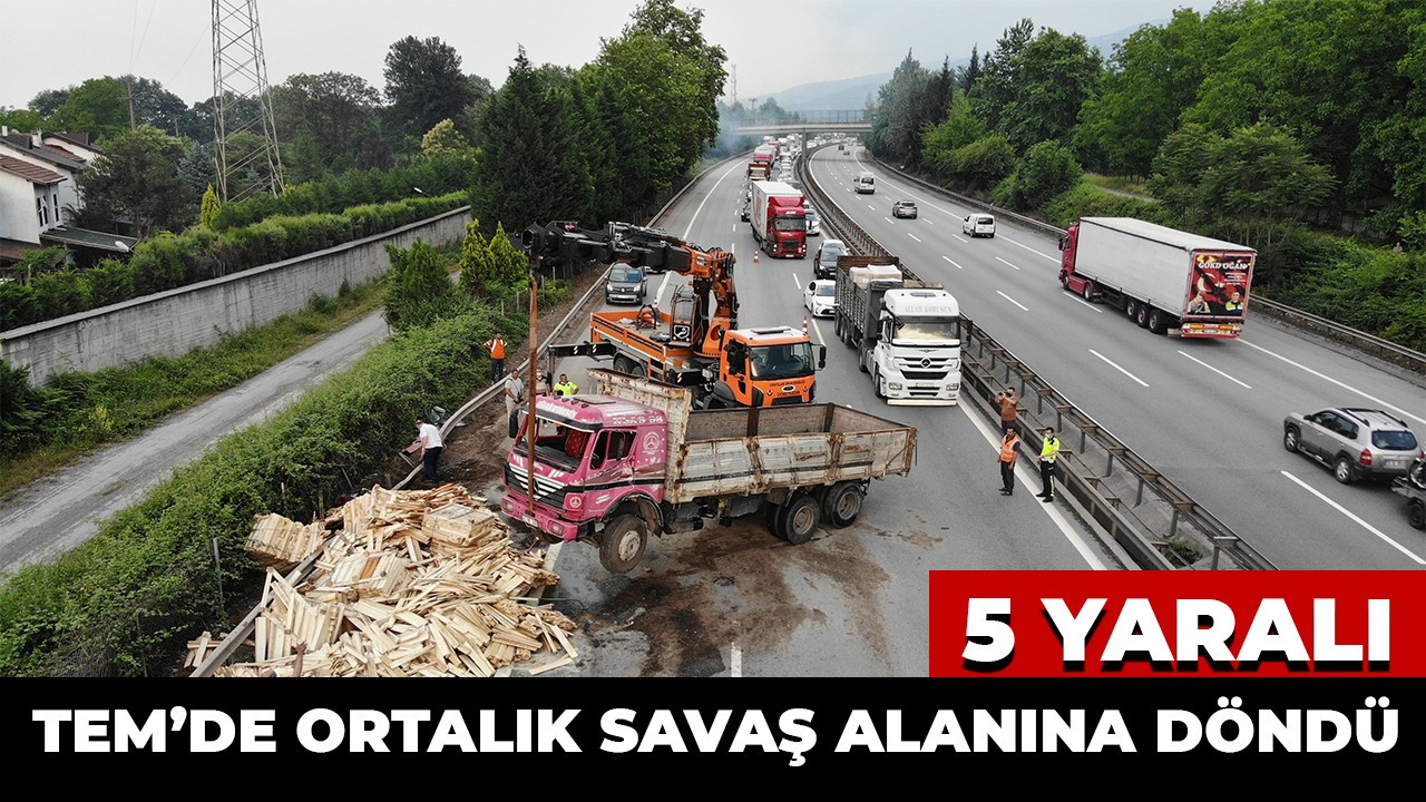 TEM'de ortalık savaş alanına döndü