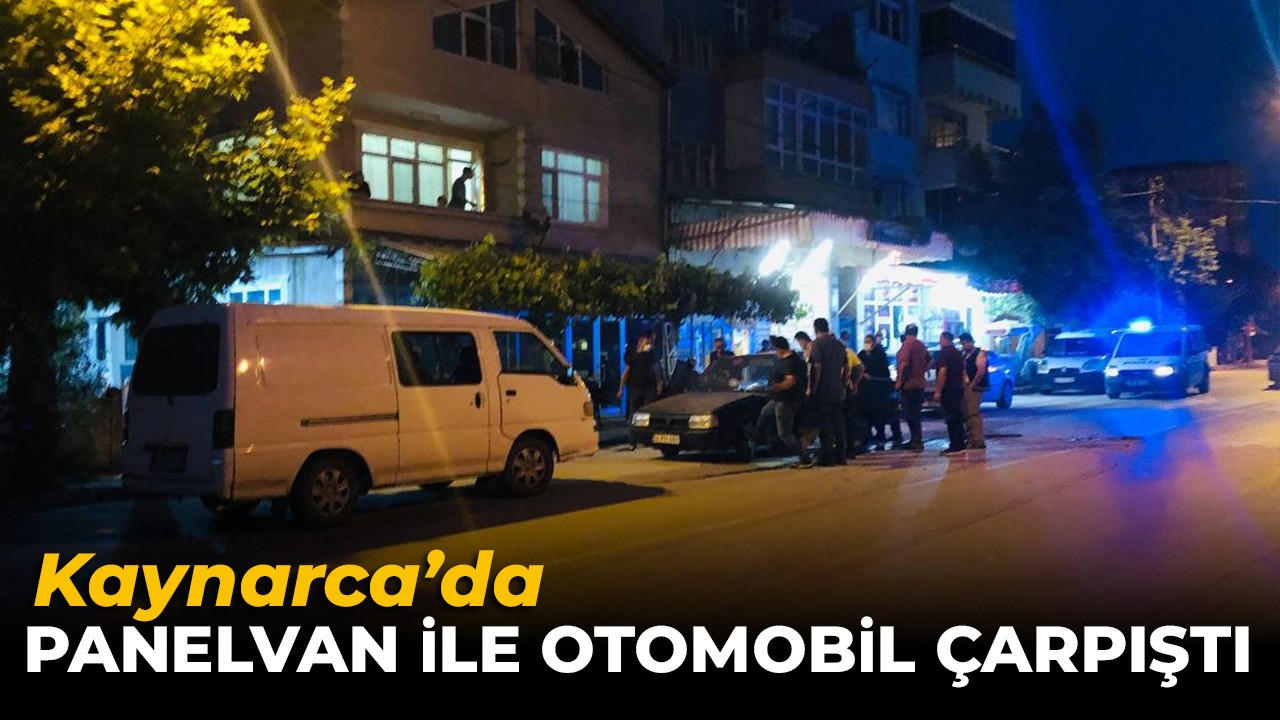 Kaynarca'da panelvan ile otomobil çarpıştı