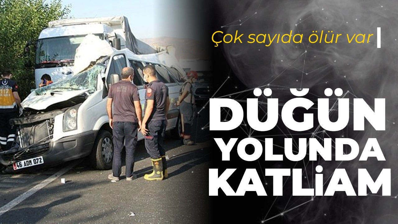 Düğün yolunda feci kaza