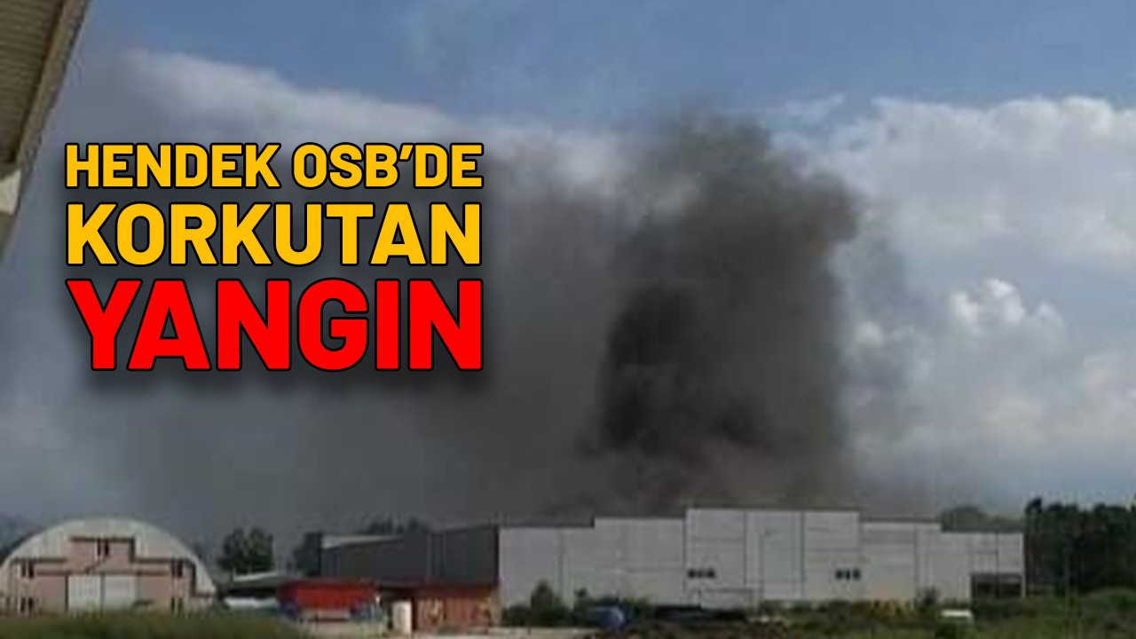 Hendek OSB’de korkutan fabrika yangın