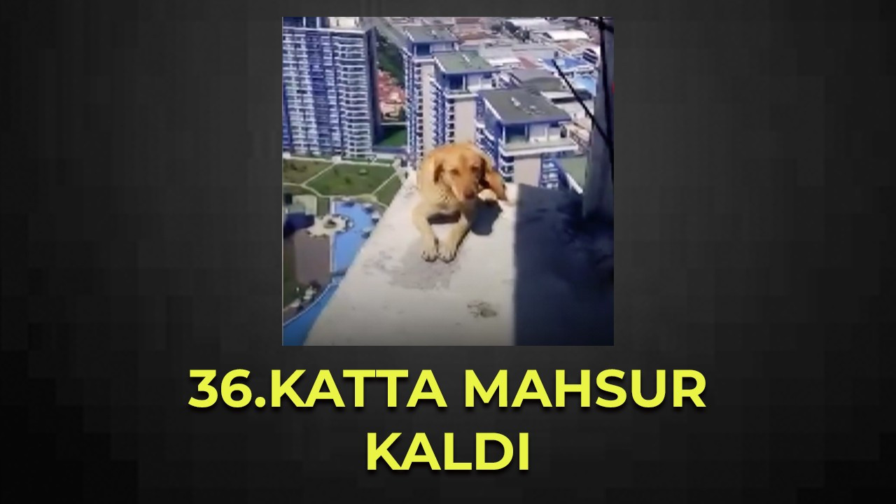 36. Katta mahsur kaldı