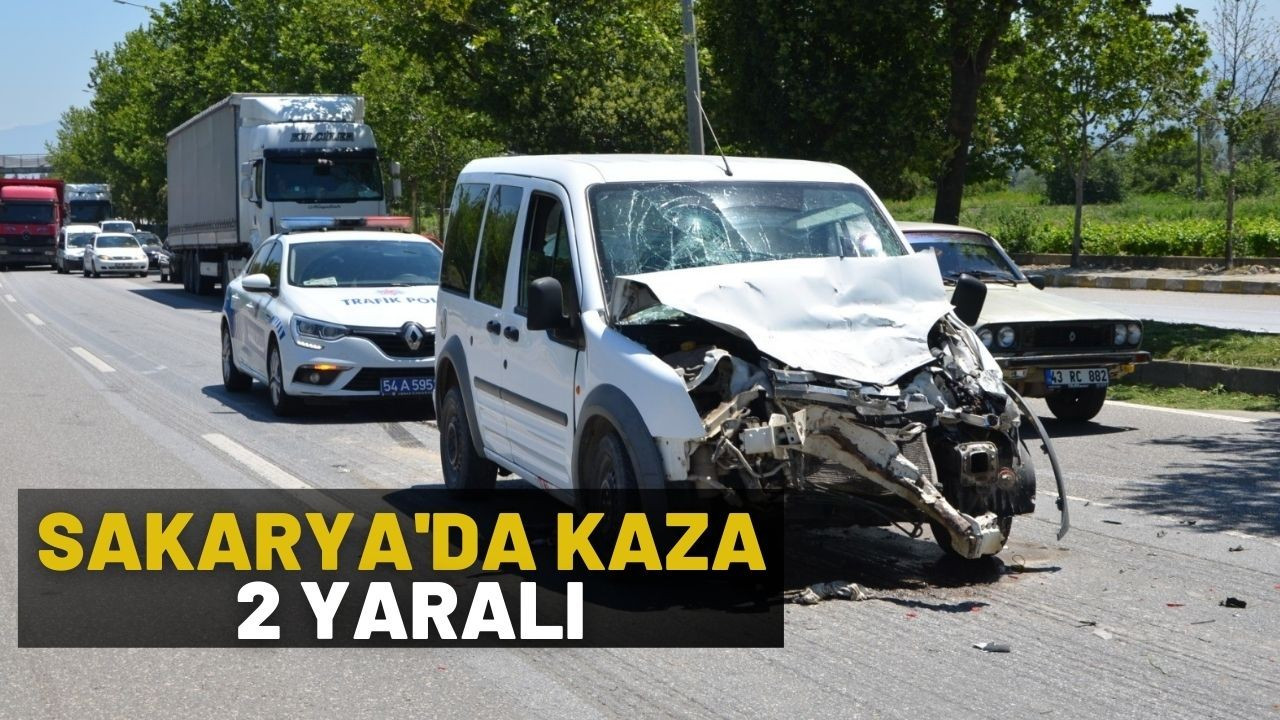 Sakarya'da kaza 2 yaralı