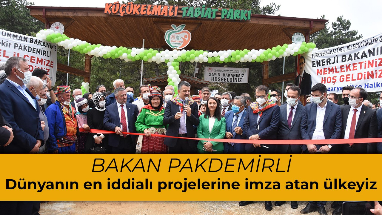 Bakan Pakdemirli: Dünyanın en iddialı projelerine imza atan ülkeyiz