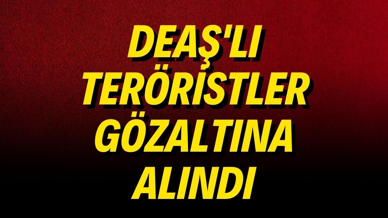 DEAŞ'lı teröristler gözaltına alındı!