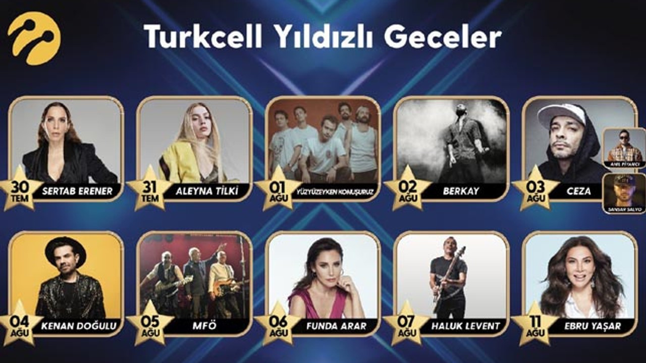 ‘Yıldızlı Geceler’ konserleri başlıyor