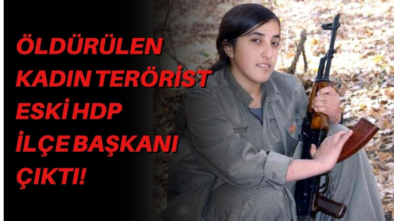 Öldürülen kadın terörist eski HDP İlçe Başkanı çıktı!