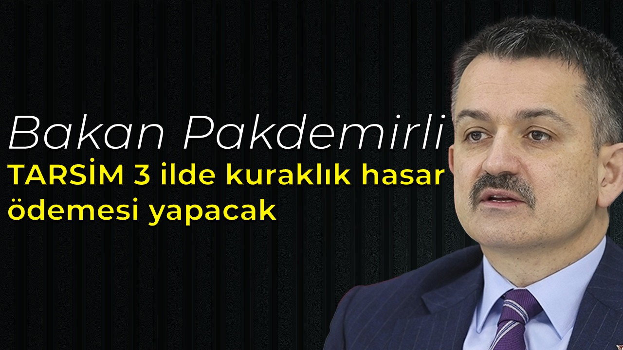 Bakan Pakdemirli: TARSİM 3 ilde kuraklık hasar ödemesi yapacak