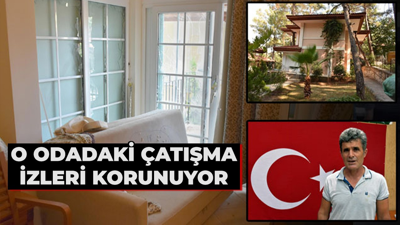 O odadaki çatışma izleri korunuyor