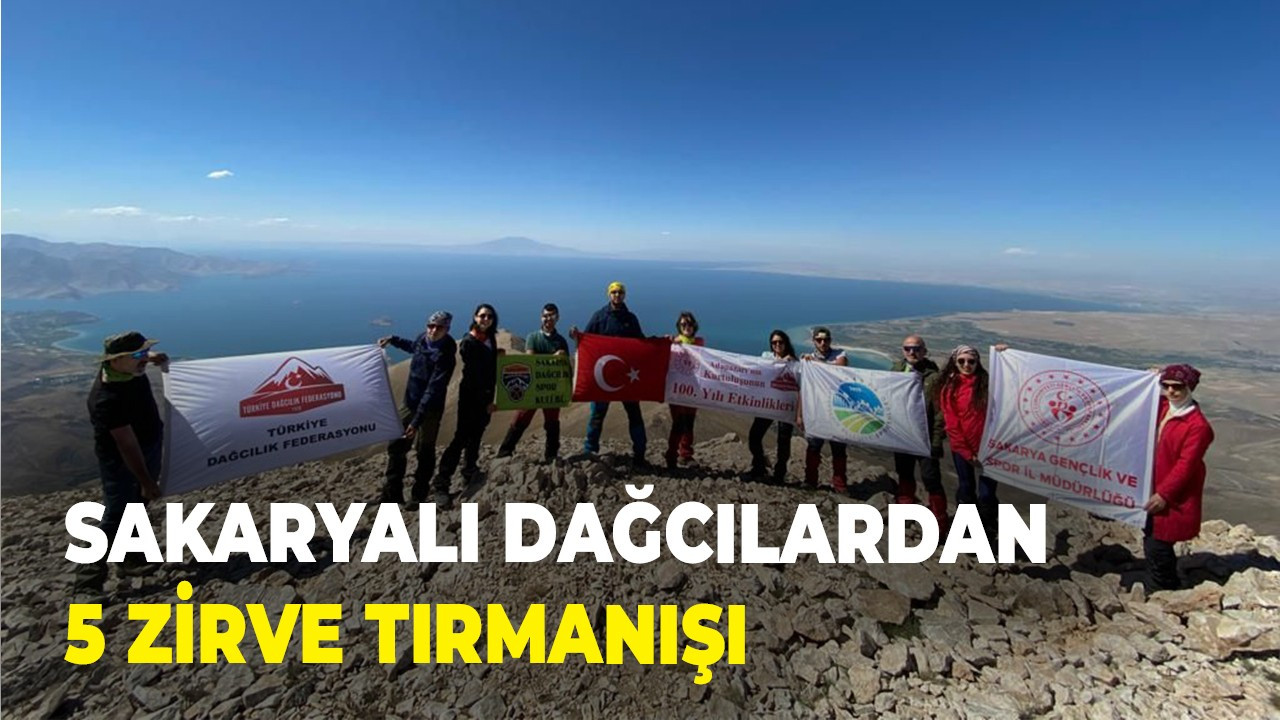 Sakaryalı dağcılardan 5 zirve tırmanışı