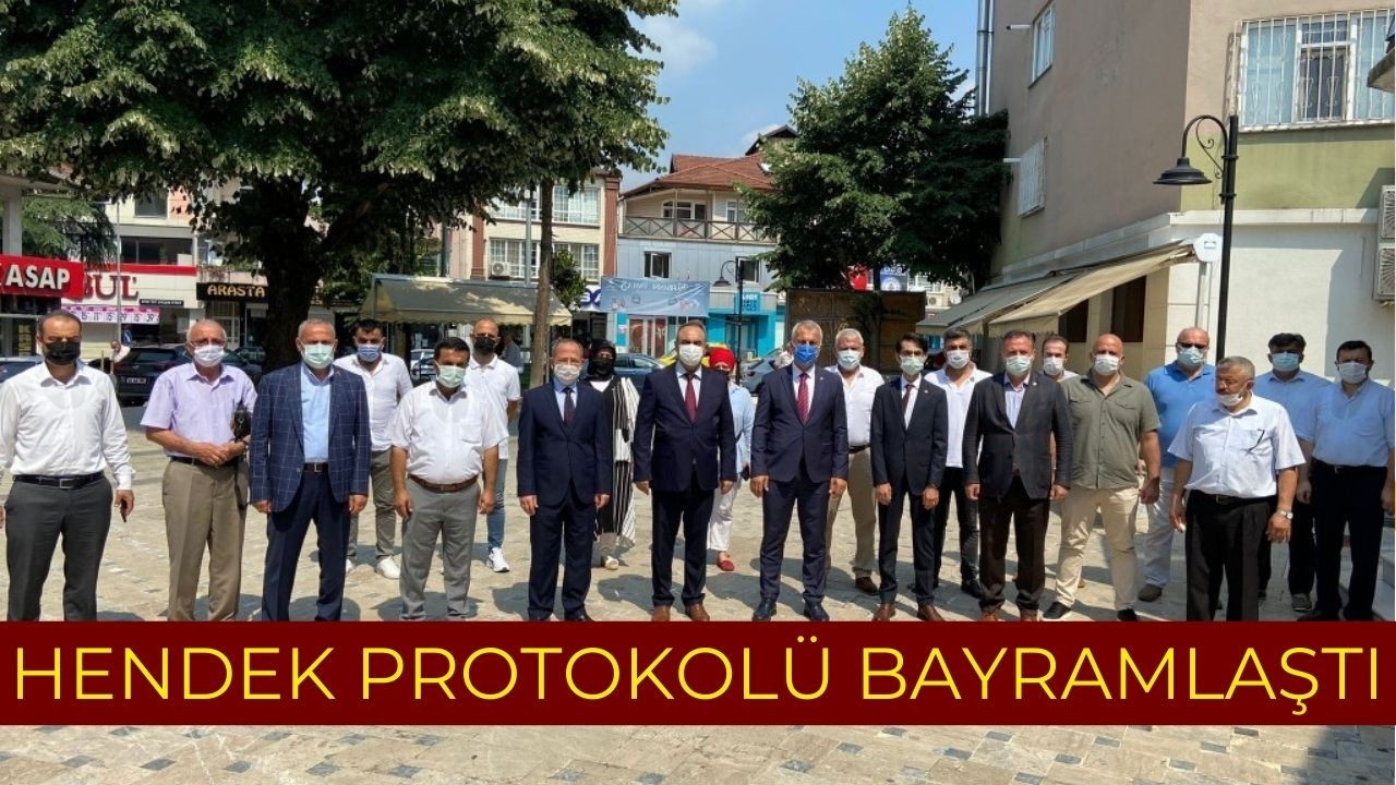 Hendek protokolü bayramlaştı