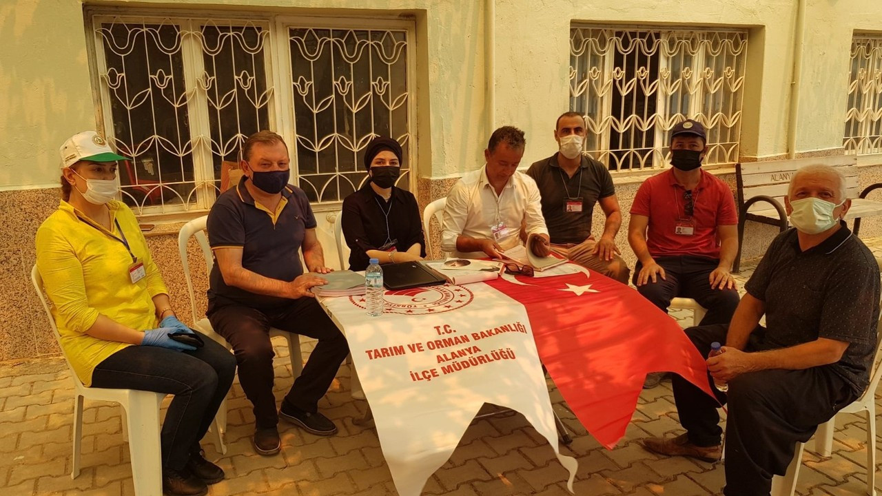 Alanya’da hasar tespit çalışmaları yapılıyor