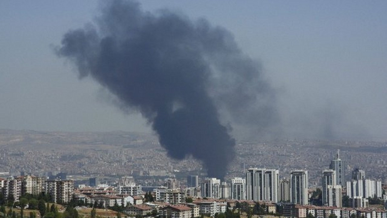 Ankara'da korkutan yangın!