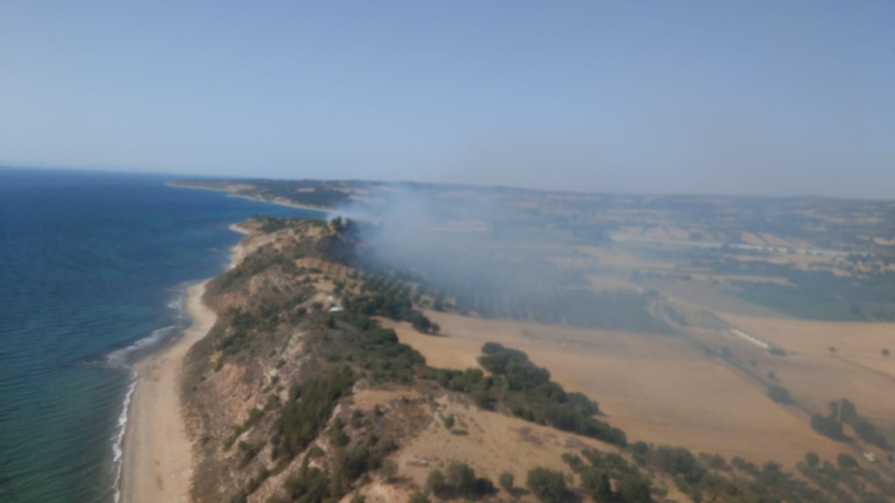 Ezine'de orman yangını