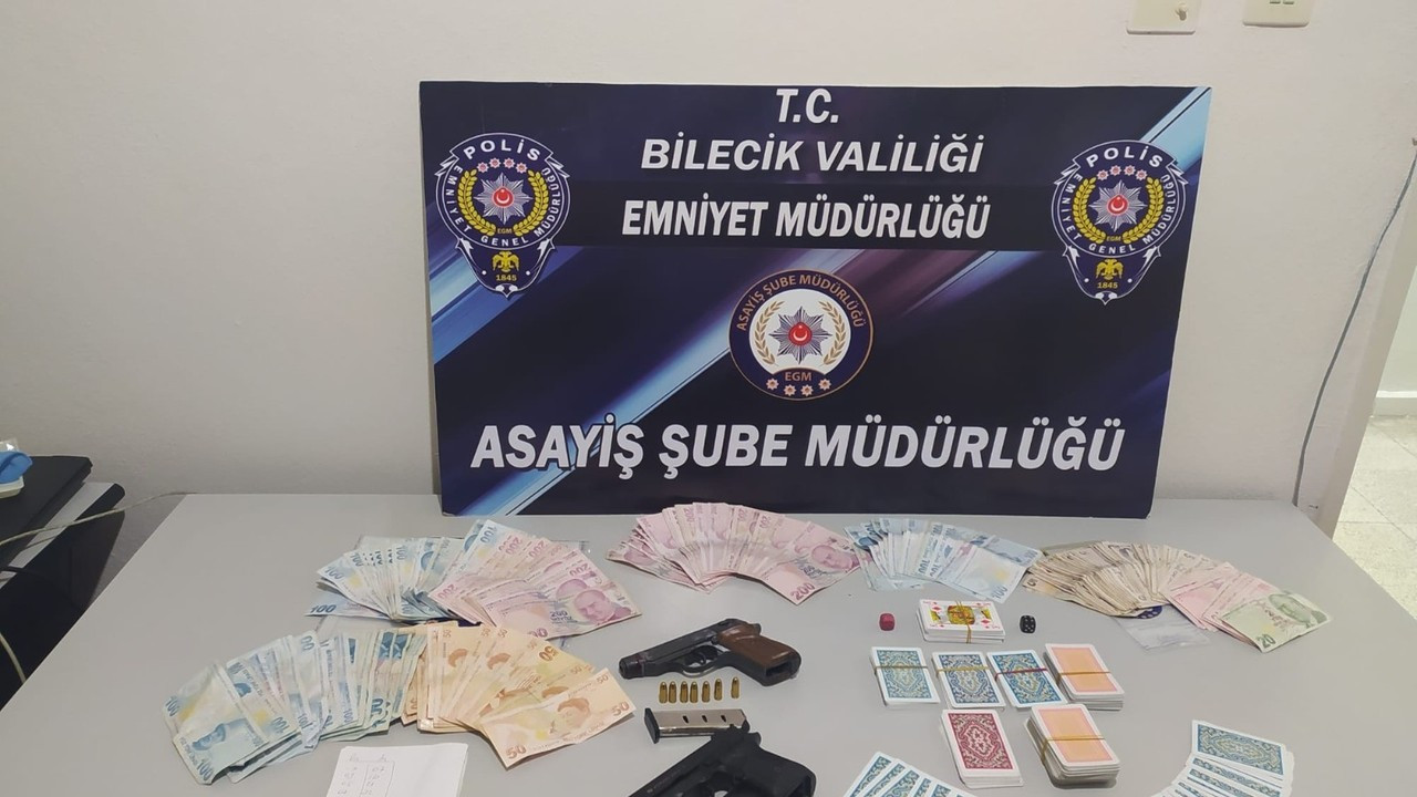 Bilecik’te kumar baskını, 7 kişi gözaltına alındı