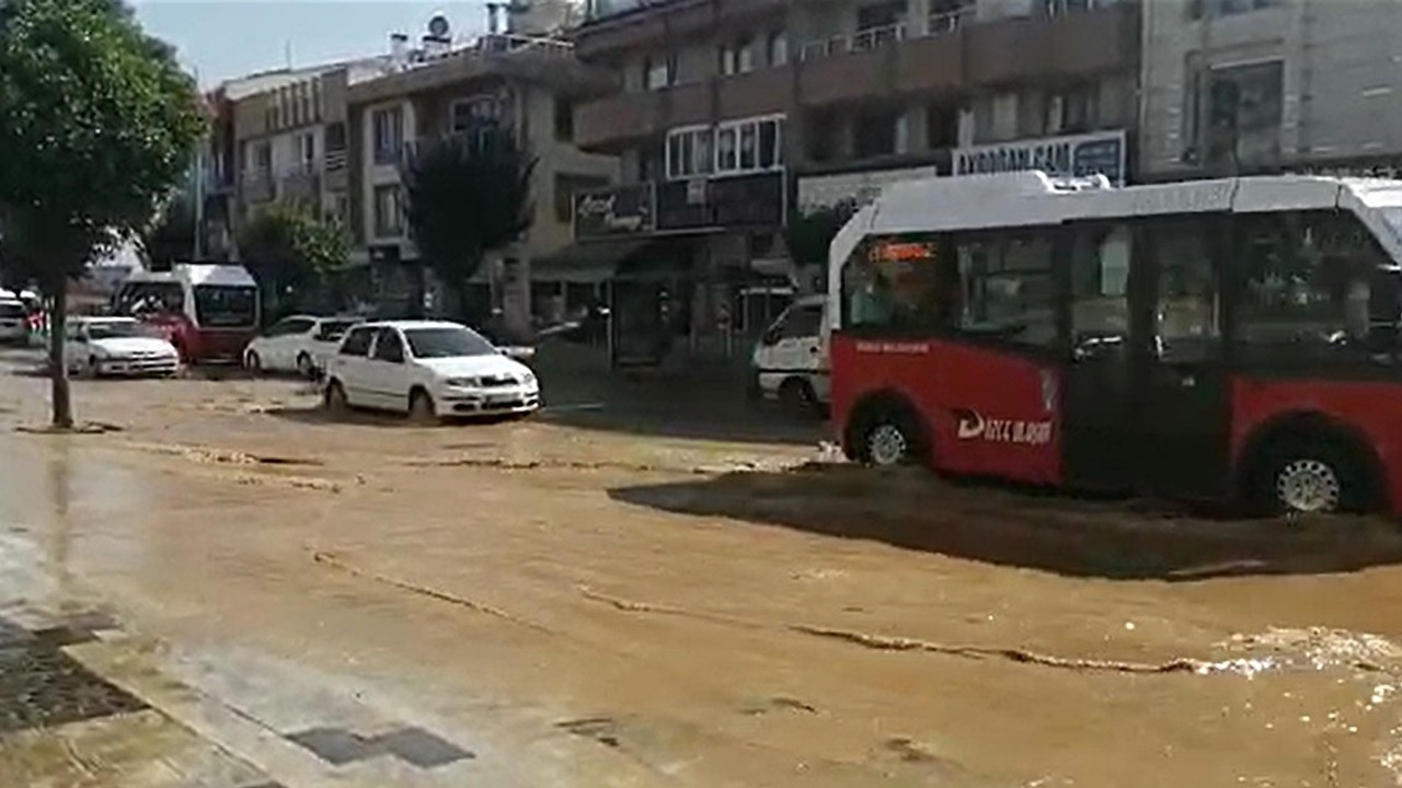 Düzce'de boru hattı patladı!