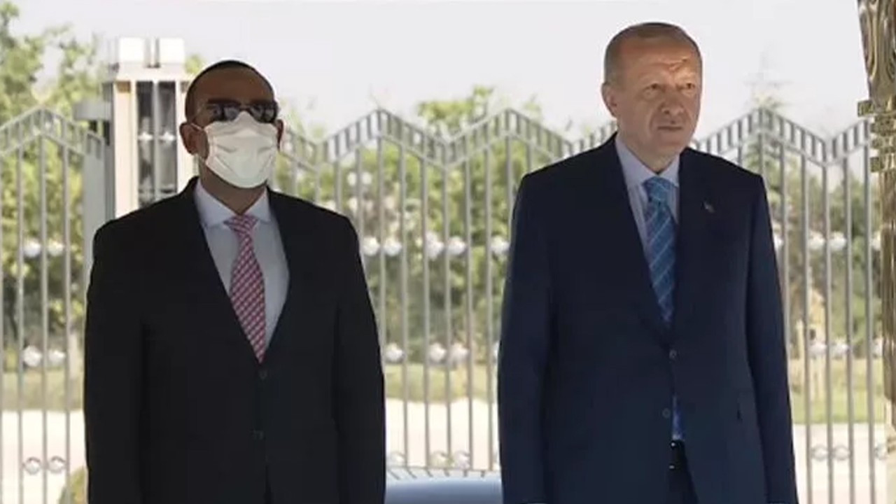 Cumhurbaşkanı Erdoğan, Etiyopya Başbakanı Ahmed’i resmi törenle karşıladı