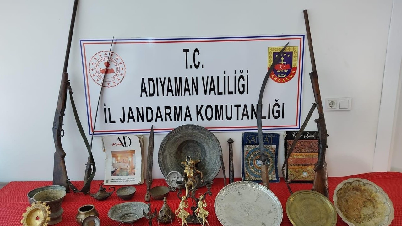 Adıyaman'da çok sayıda tarihi eser ele geçirildi