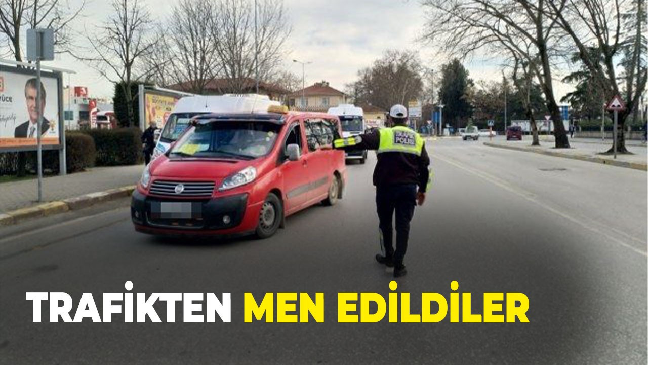 Trafikten men edildiler