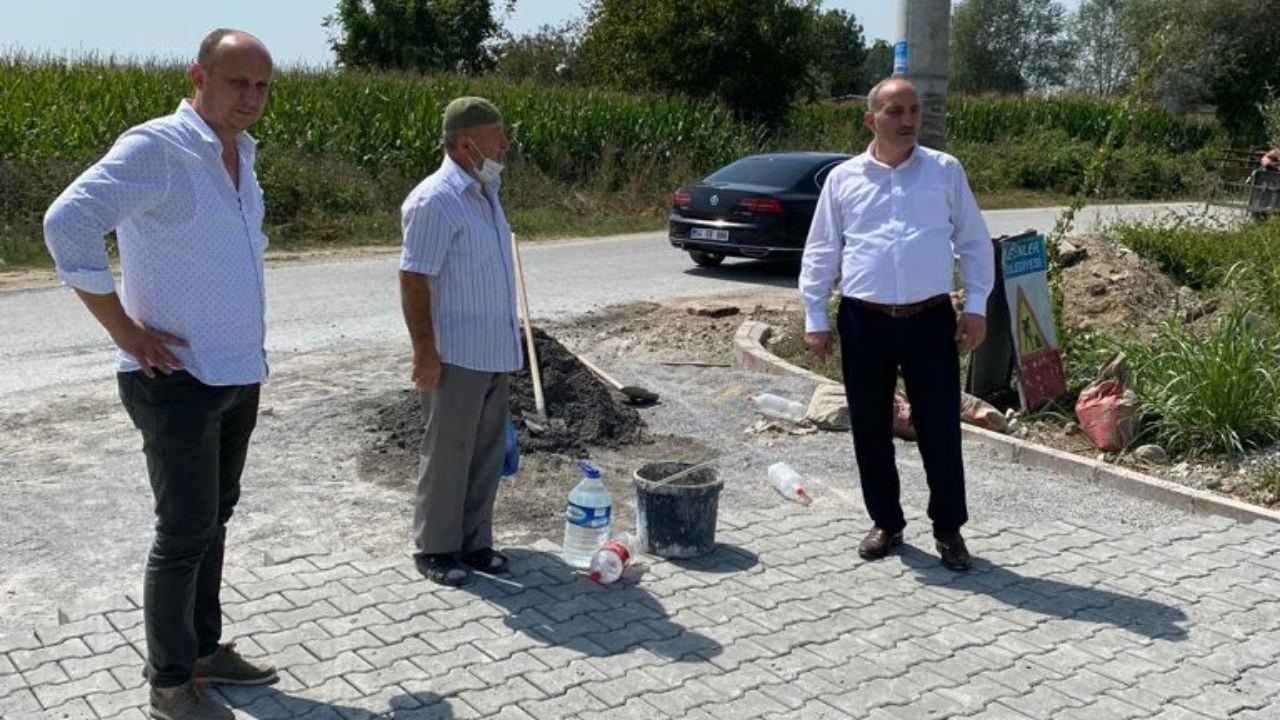 Fevzi Kılıç parke çalışmalarını inceledi