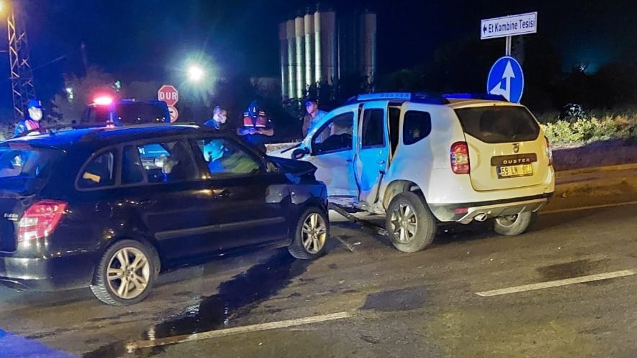 Tekirdağ’da feci kaza! Yaralılar var