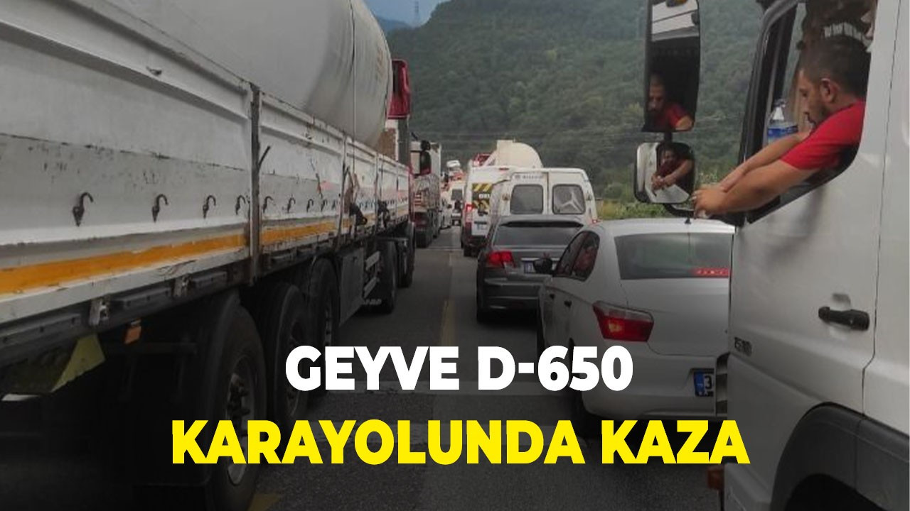 Geyve D-650 karayolunda kaza