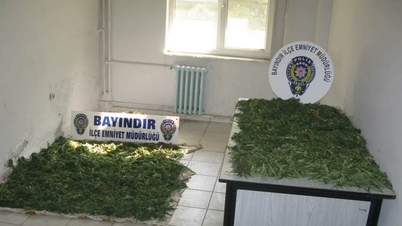 Bayındır'da 10 kilo Hint keneviri ele geçirildi; 1 gözaltı