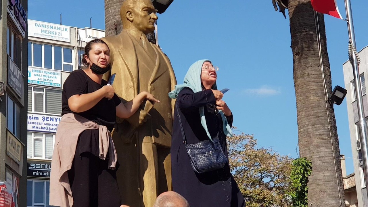 Şiddet mağduru anne ve eşten bıçaklı eylem