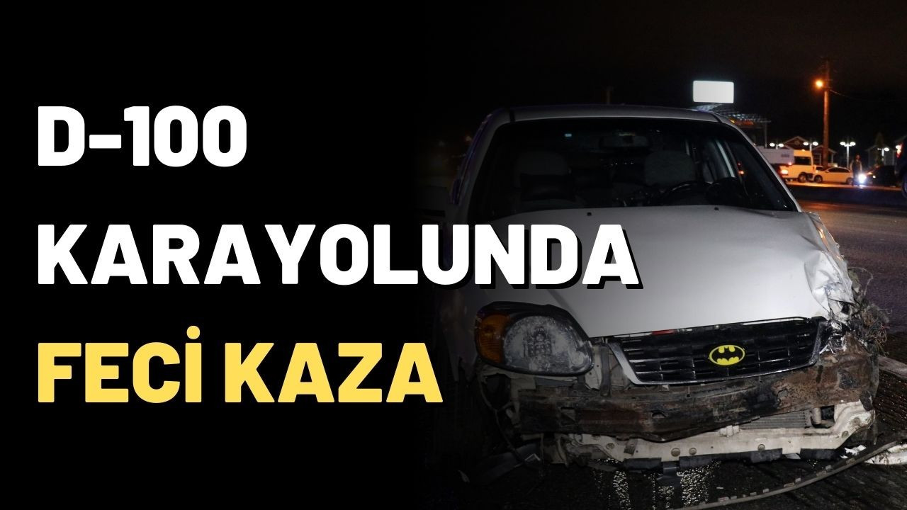 D-100 karayolunda cip ile otomobil çarpıştı: 1’i çocuk 6 yaralı