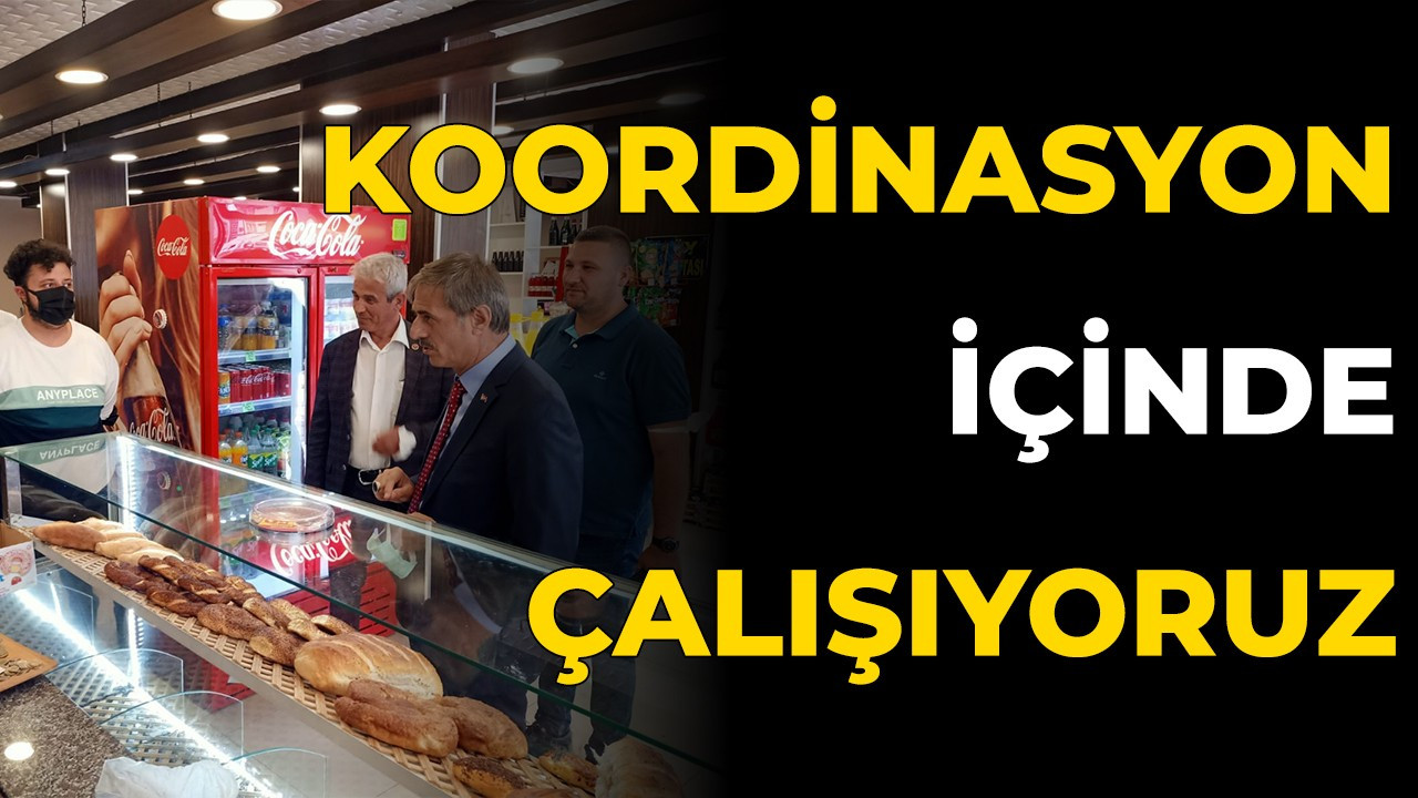 Koordinasyon içinde çalışıyoruz