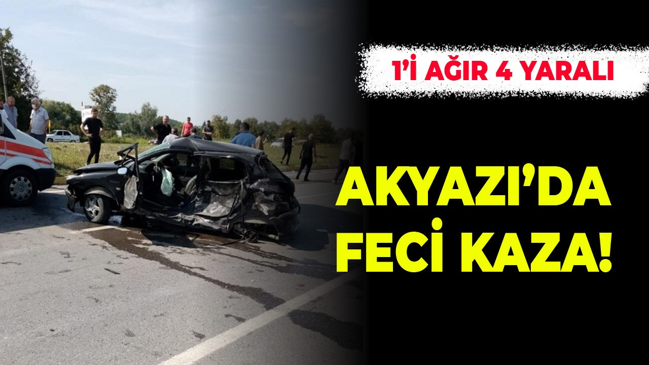 Akyazı’da feci kaza