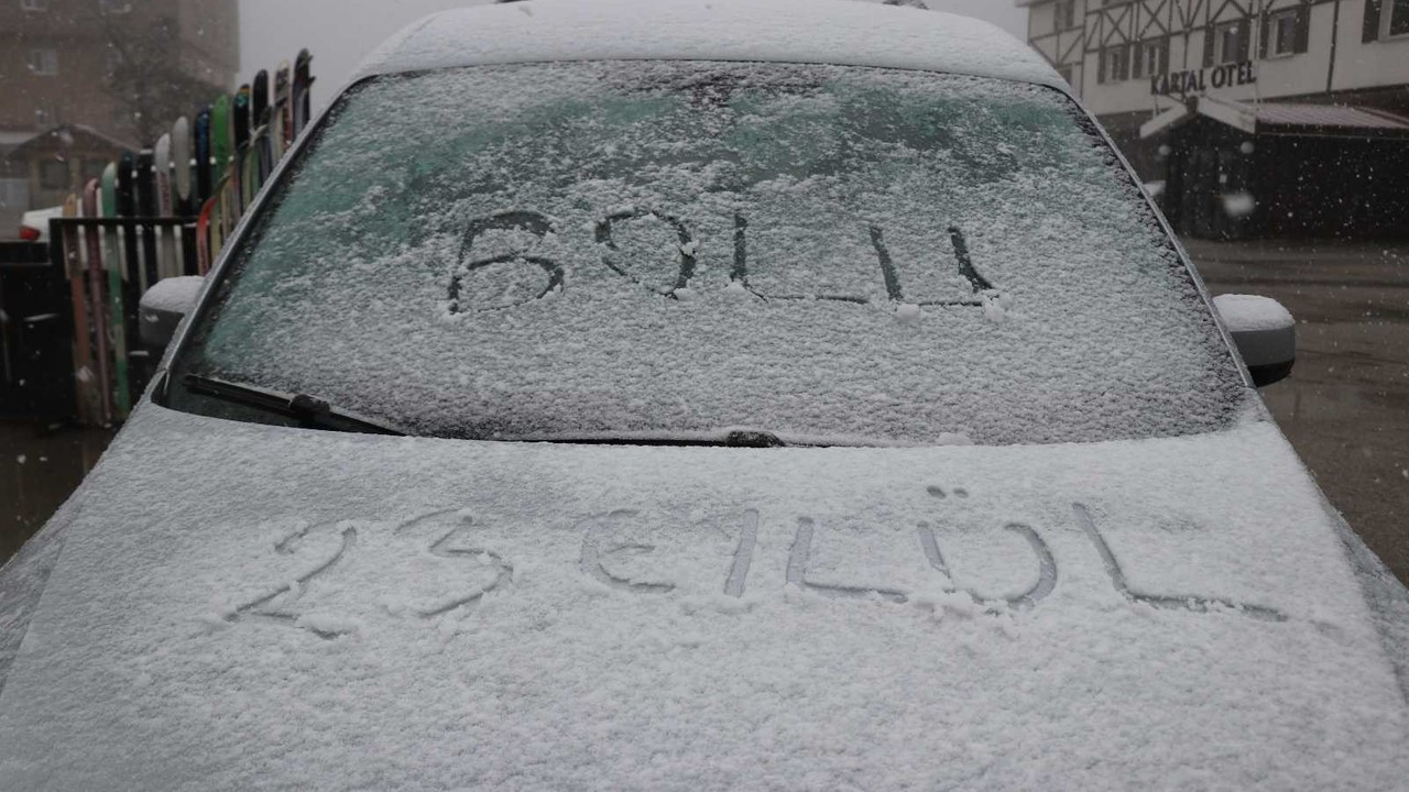 Bolu’ya yılın ilk karı düştü