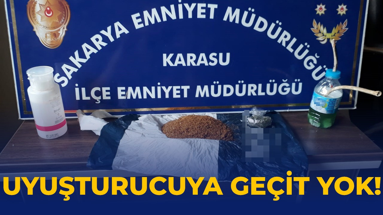 Karasu'da uyuşturucu operasyonu