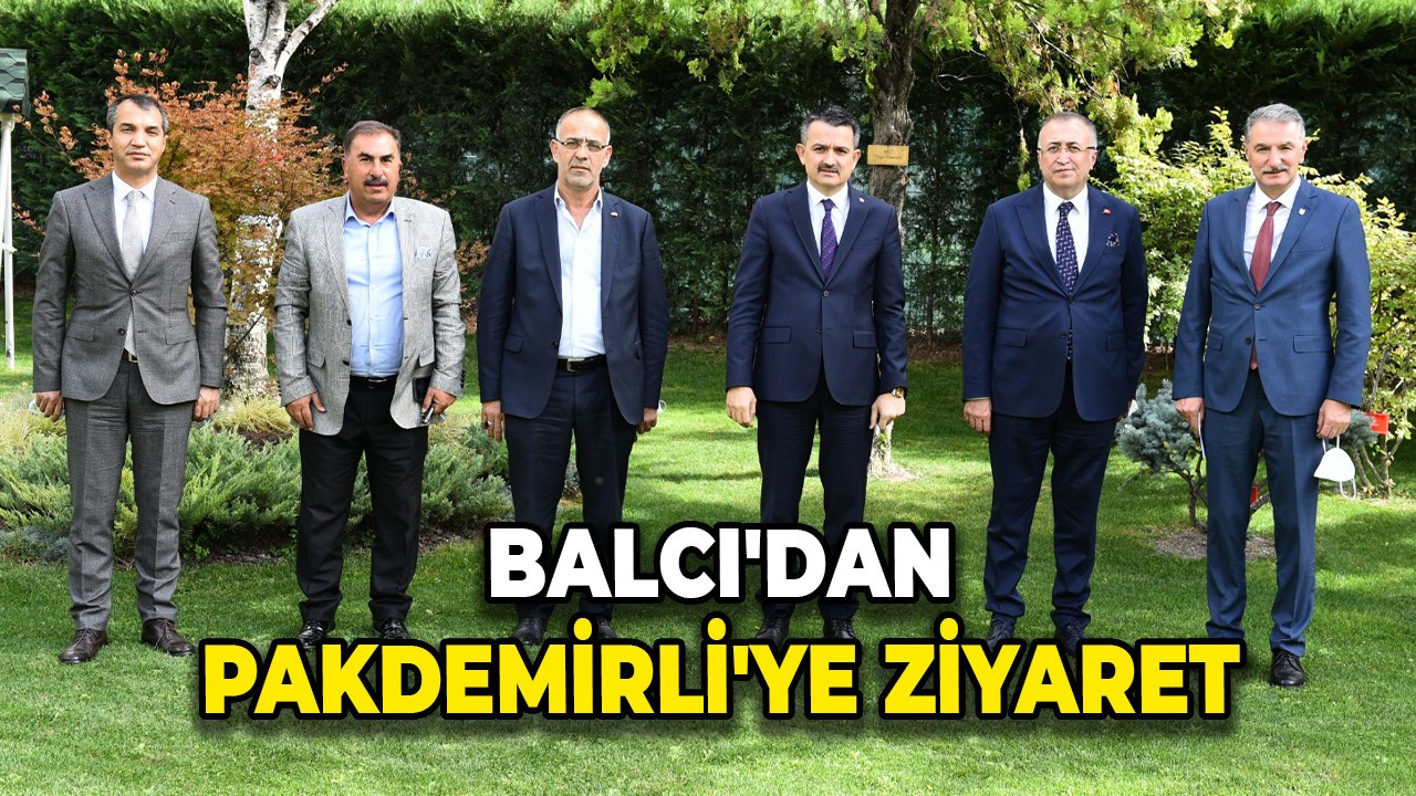 Balcı'dan Pakdemirli'ye ziyaret