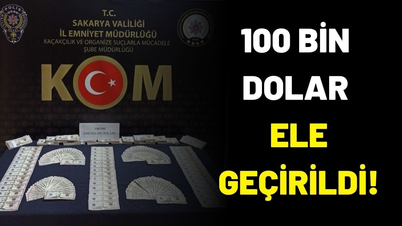 Sakarya'da sahte 100 bin dolar ele geçirildi!